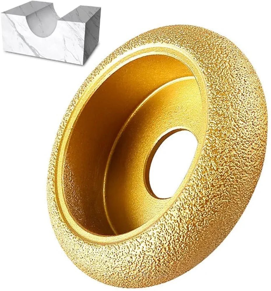 20mm Vacuum Brazed Diamond Roman Edge Grinding Wheel | 3-Inch Ogee Step Profile Router Disc for Marble, Granite, and Quartz - Image 3