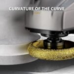 20mm Vacuum Brazed Diamond Roman Edge Grinding Wheel | 3-Inch Ogee Step Profile Router Disc for Marble, Granite, and Quartz