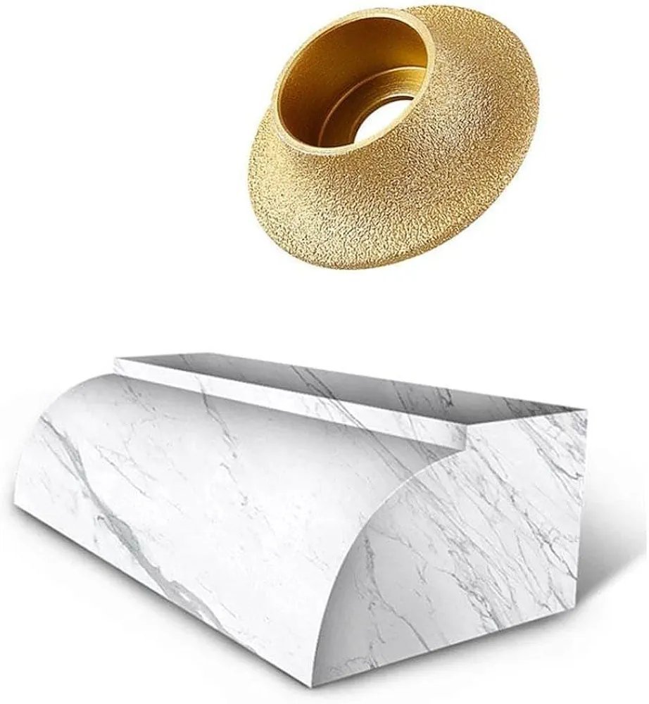 20mm Vacuum Brazed Diamond French Edge Grinding Wheel | 3-Inch Ogee Profile Routing Disc for Marble, Granite, and Quartz Countertops