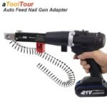 Auto Feed Screw Gun Adapter for 10mm Drills | Chain Nail Attachment
