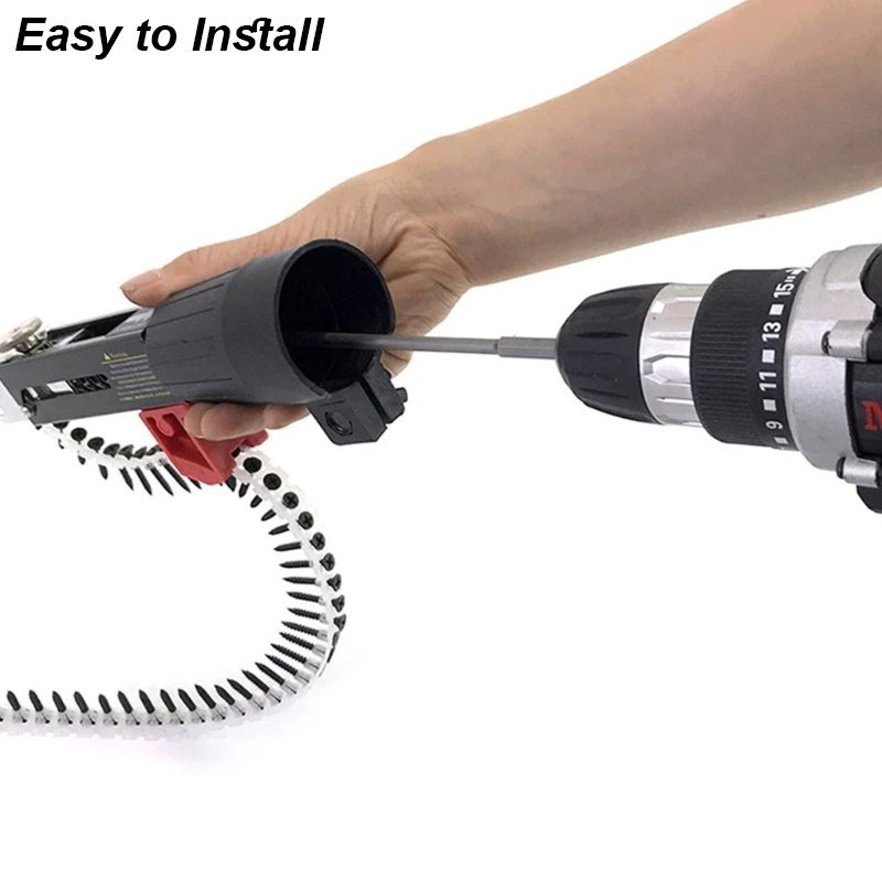 Auto Feed Screw Gun Adapter for 10mm Drills | Chain Nail Attachment - Image 3