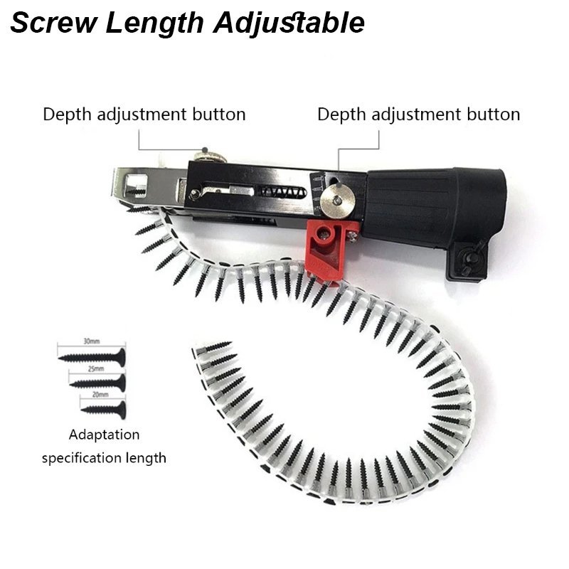 Auto Feed Screw Gun Adapter for 10mm Drills | Chain Nail Attachment - Image 4