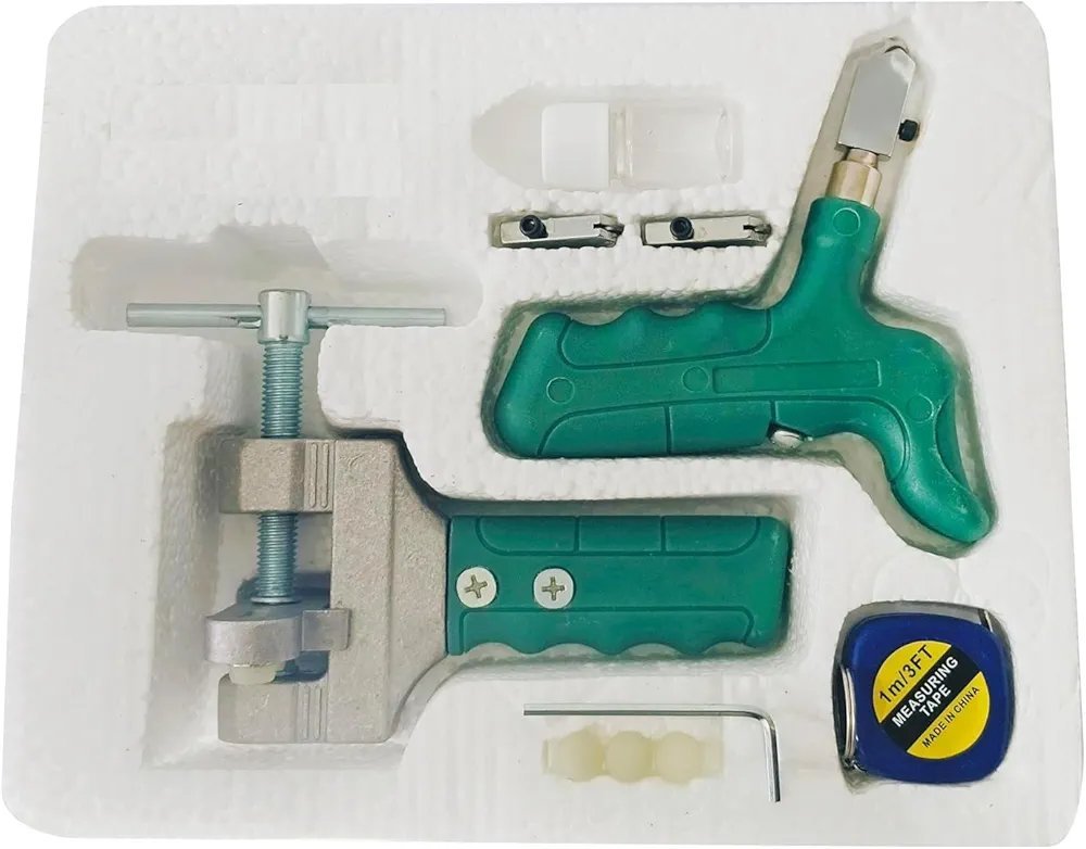 2-in-1 Handheld Glass & Ceramic Tile Cutter Tool Kit with Breaking Pliers - Image 2