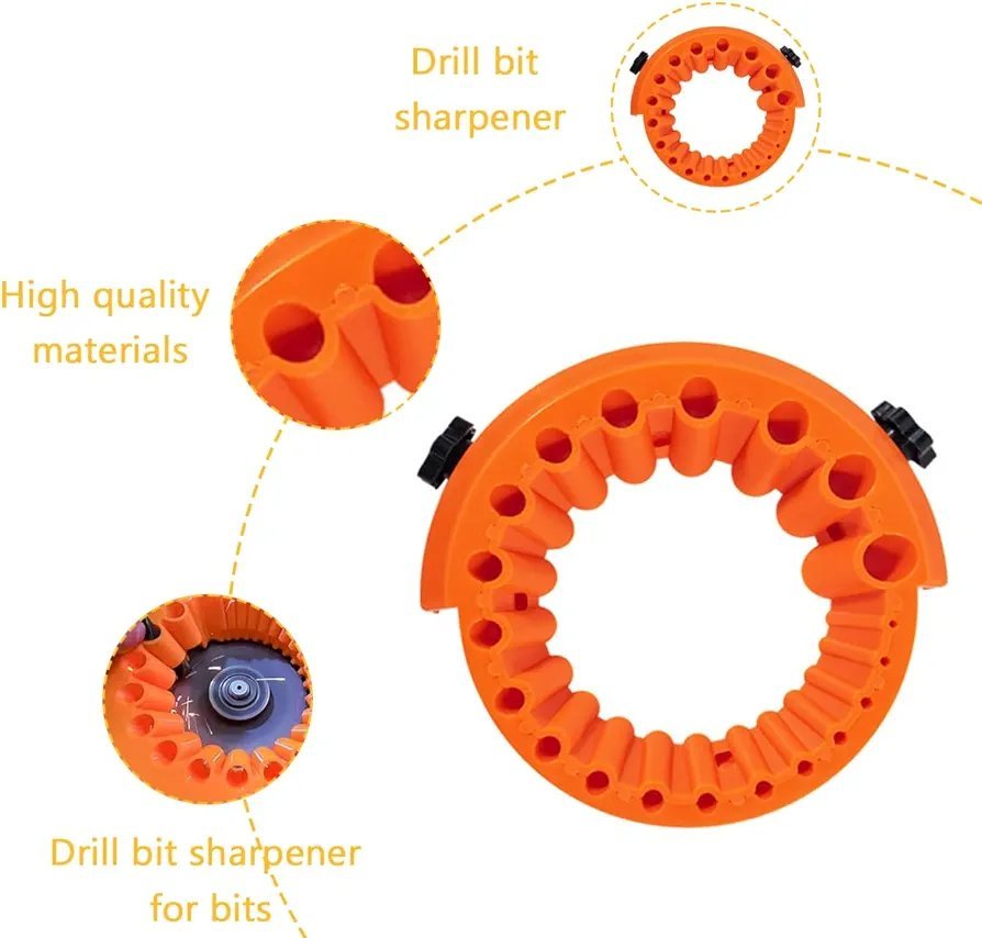 Universal Drill Bit Sharpener Attachment for 5-Inch Angle Grinder | 125mm Multi-Slot 2mm–13mm Precision Sharpening Jig - Image 6