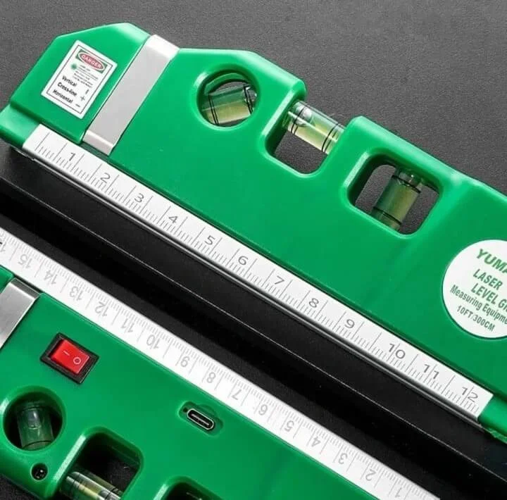 4 in 1 Rechargeable Laser Level Ruler with Measuring Tape - Image 2